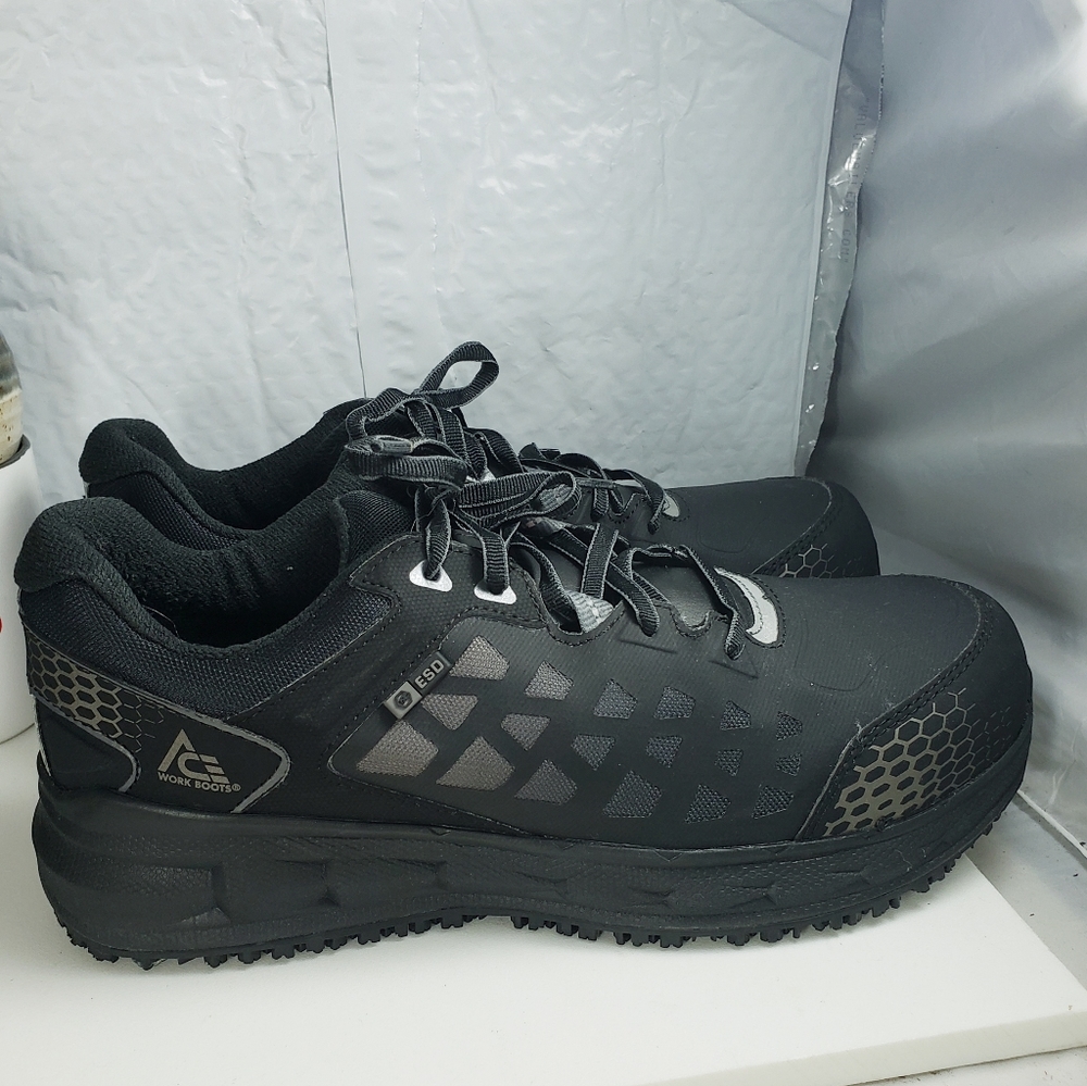 ACE Phantom Aluminum Toe Non Slip Work Shoe
